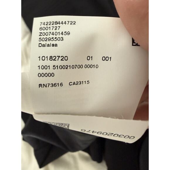 Boss Hugo Boss Womens Cap Sleeve Side Panel Sheath Dress Black Size 12 Office - Picture 15 of 16